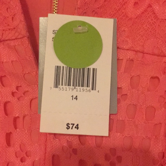 Coral Cocktail Dress. - Picture 5 of 6